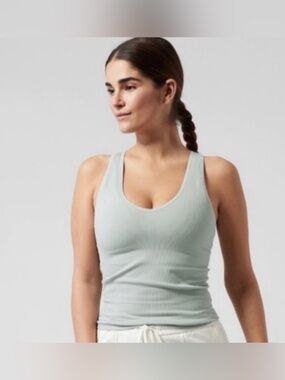 Athleta Aurora Neck Tank Top in Light Sage